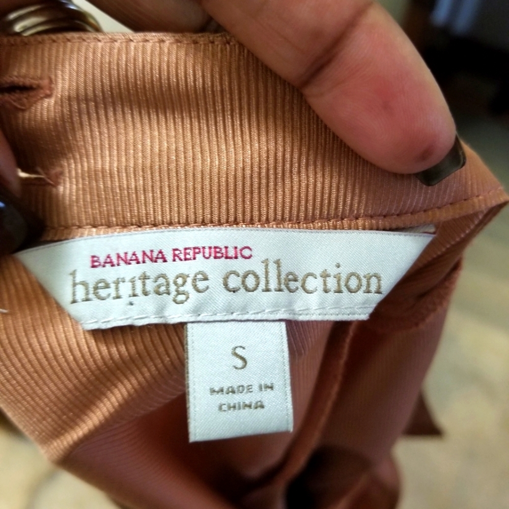 Banana Republic blouse (S) more like a rose gold top.